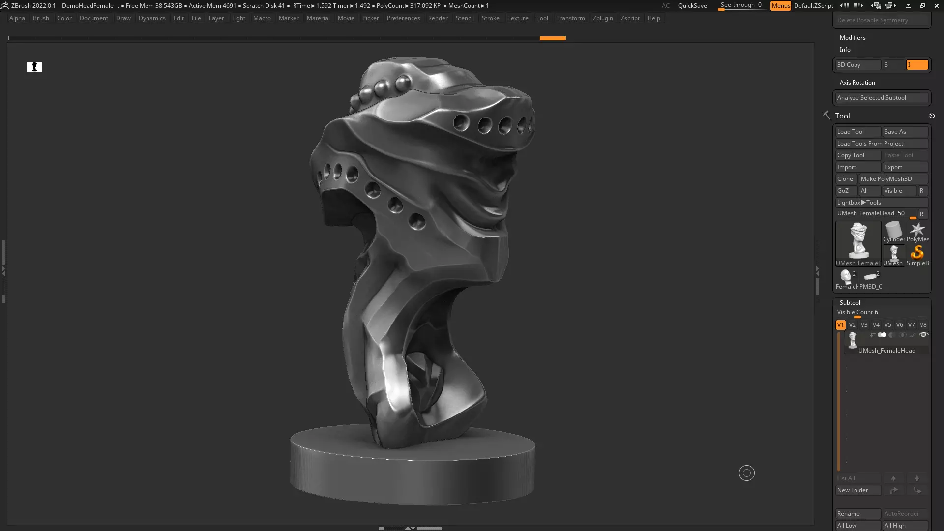 Modern Abstract Decorative sculpture 3d print model 125 3D print model_0