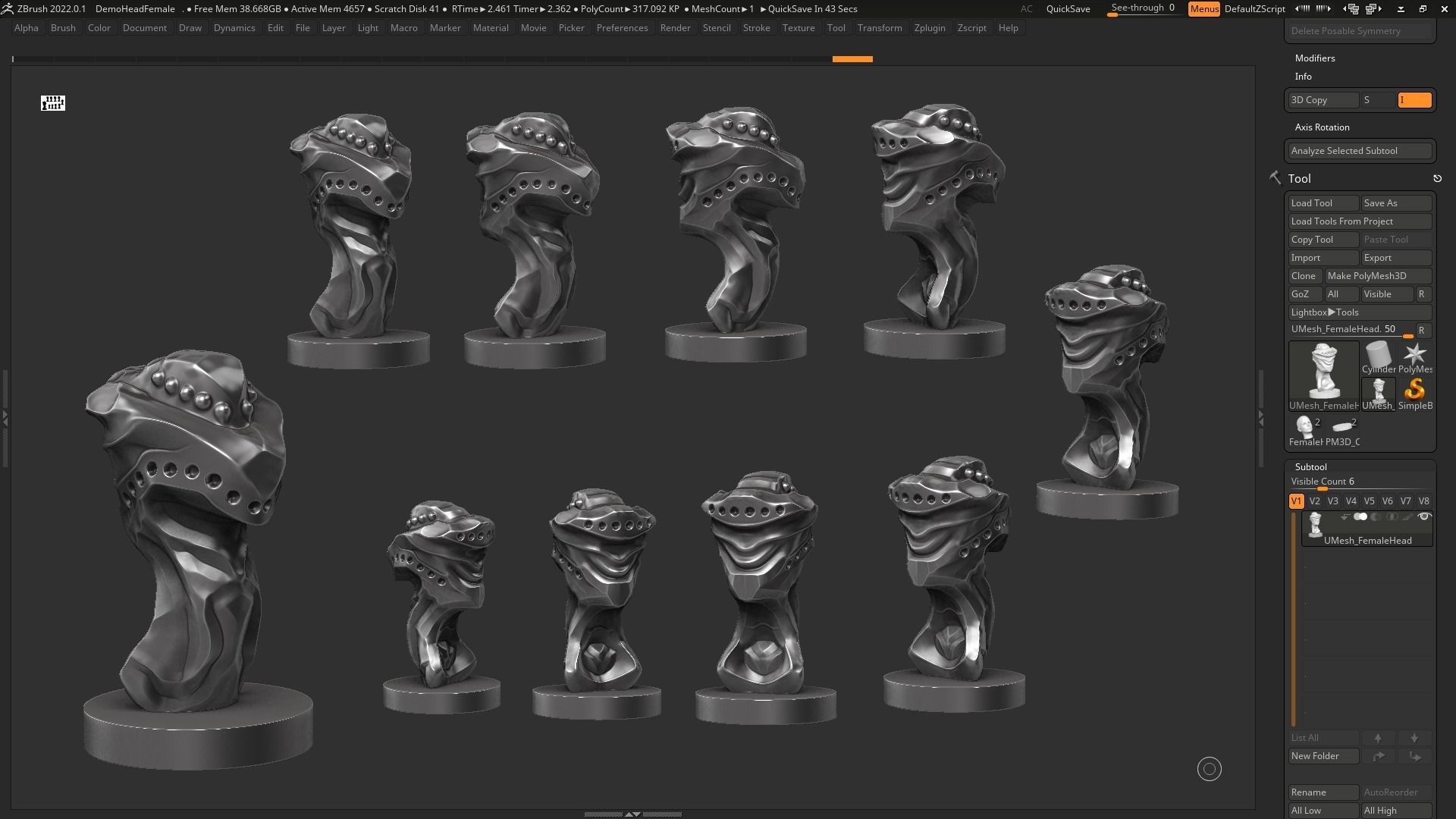 Modern Abstract Decorative sculpture 3d print model 125 3D print model_2