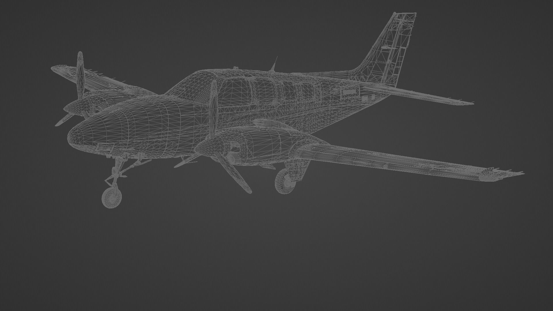 Beechcraft Baron G58 Angkasa Aviation Academy PK-LRV 3D model_2