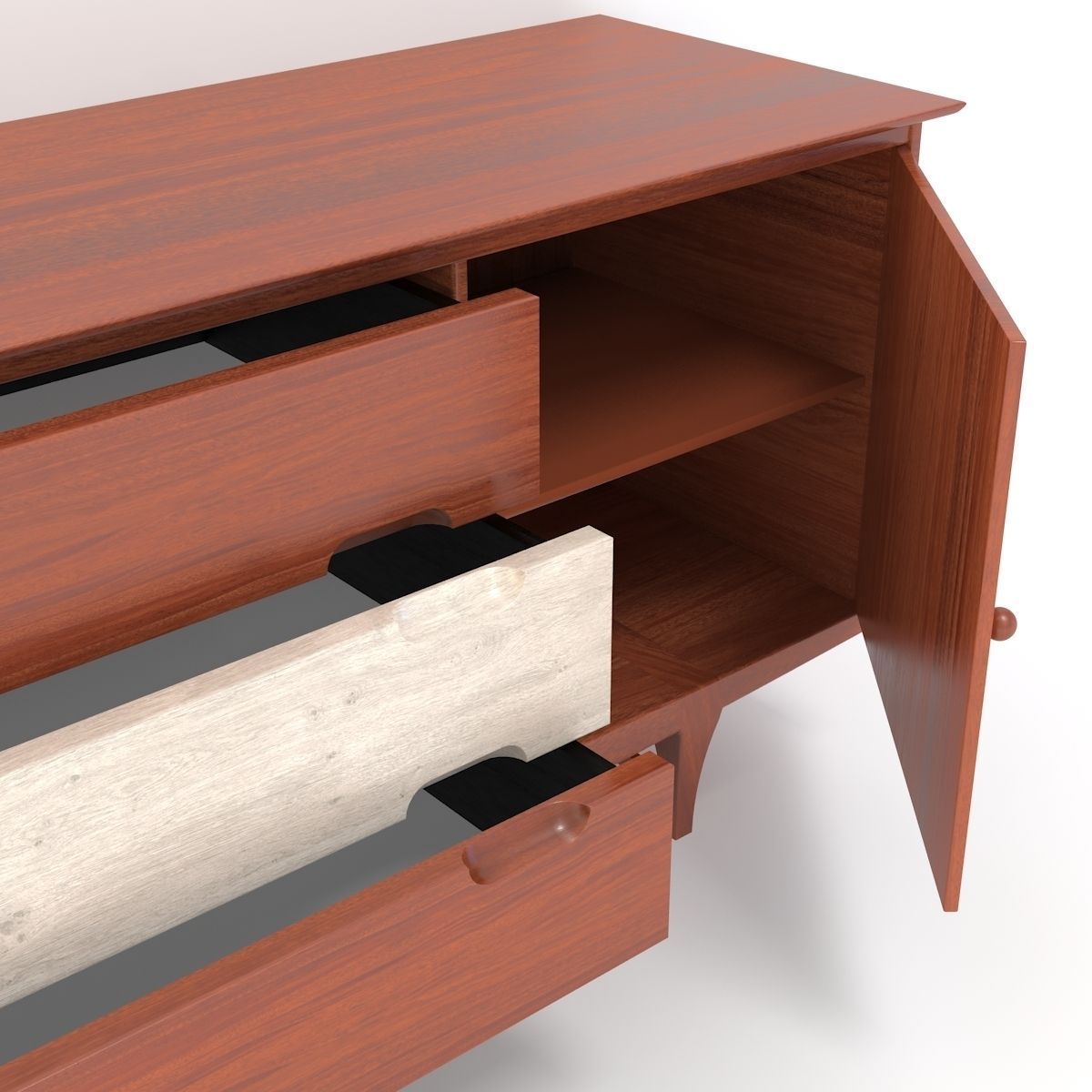 Retro Cupboard 3D model_12