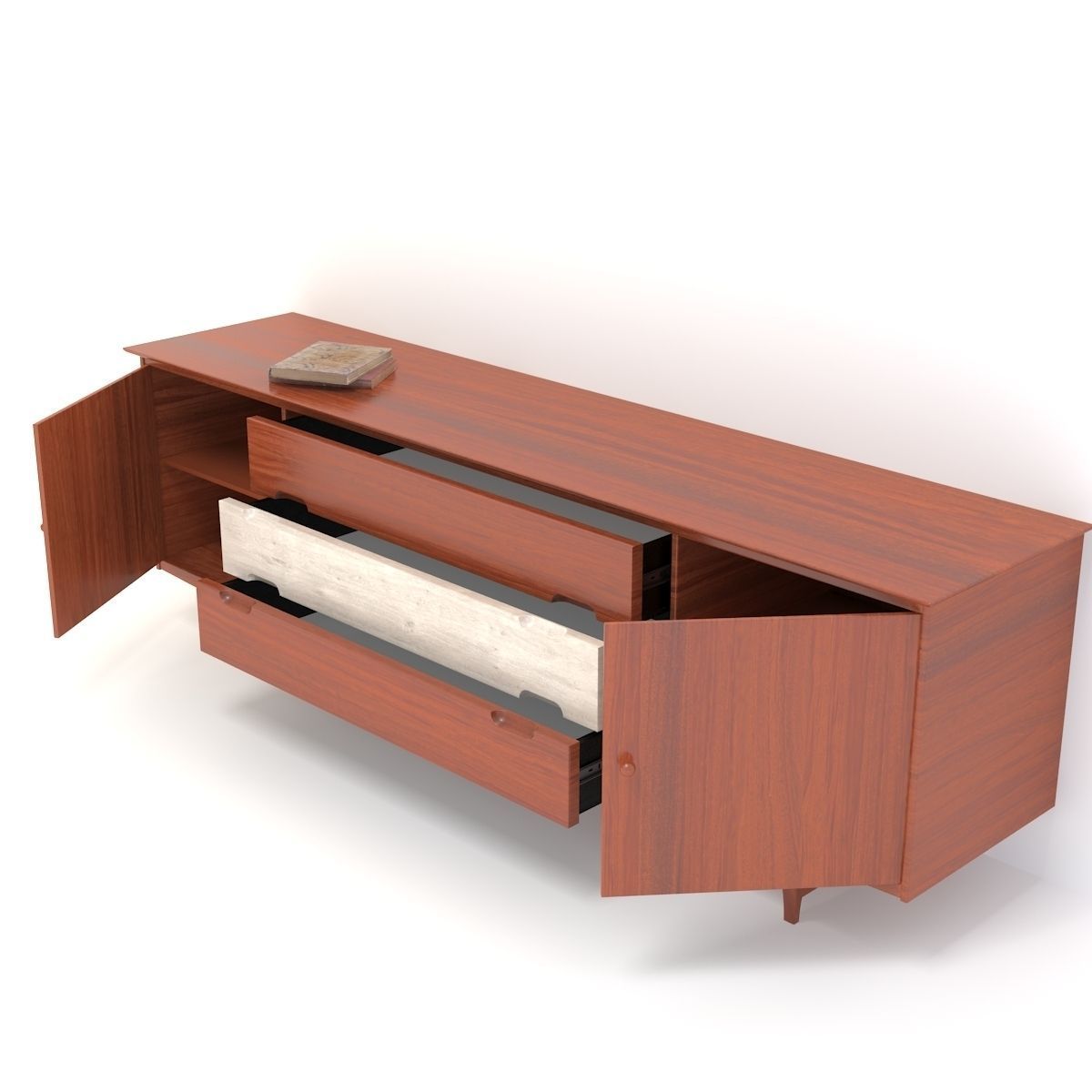 Retro Cupboard 3D model_8