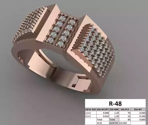 Gents Ring 3D print model