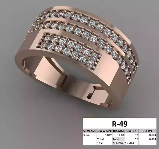 Gents Ring 3D print model