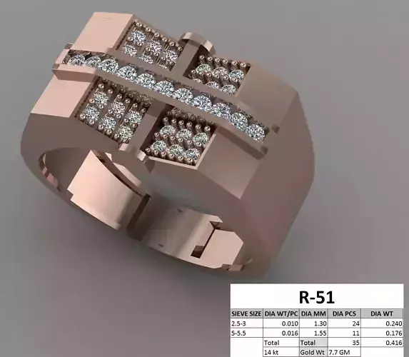 Gents Ring 3D print model