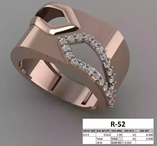Gents Ring 3D print model