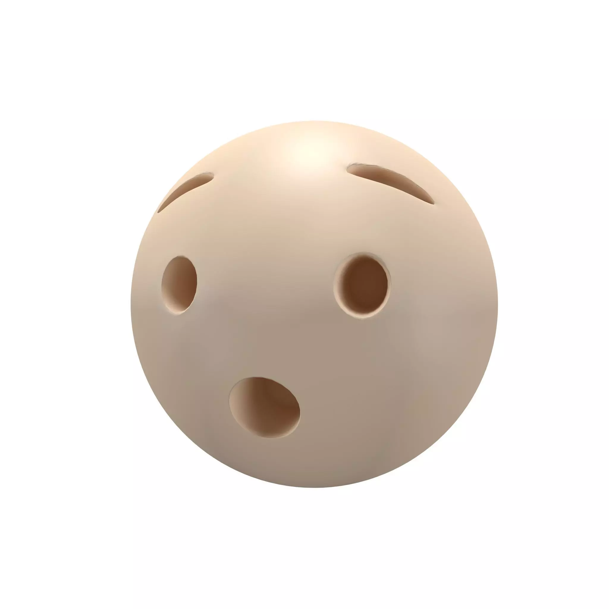 Hushed Face 02 Low-poly 3D model_0