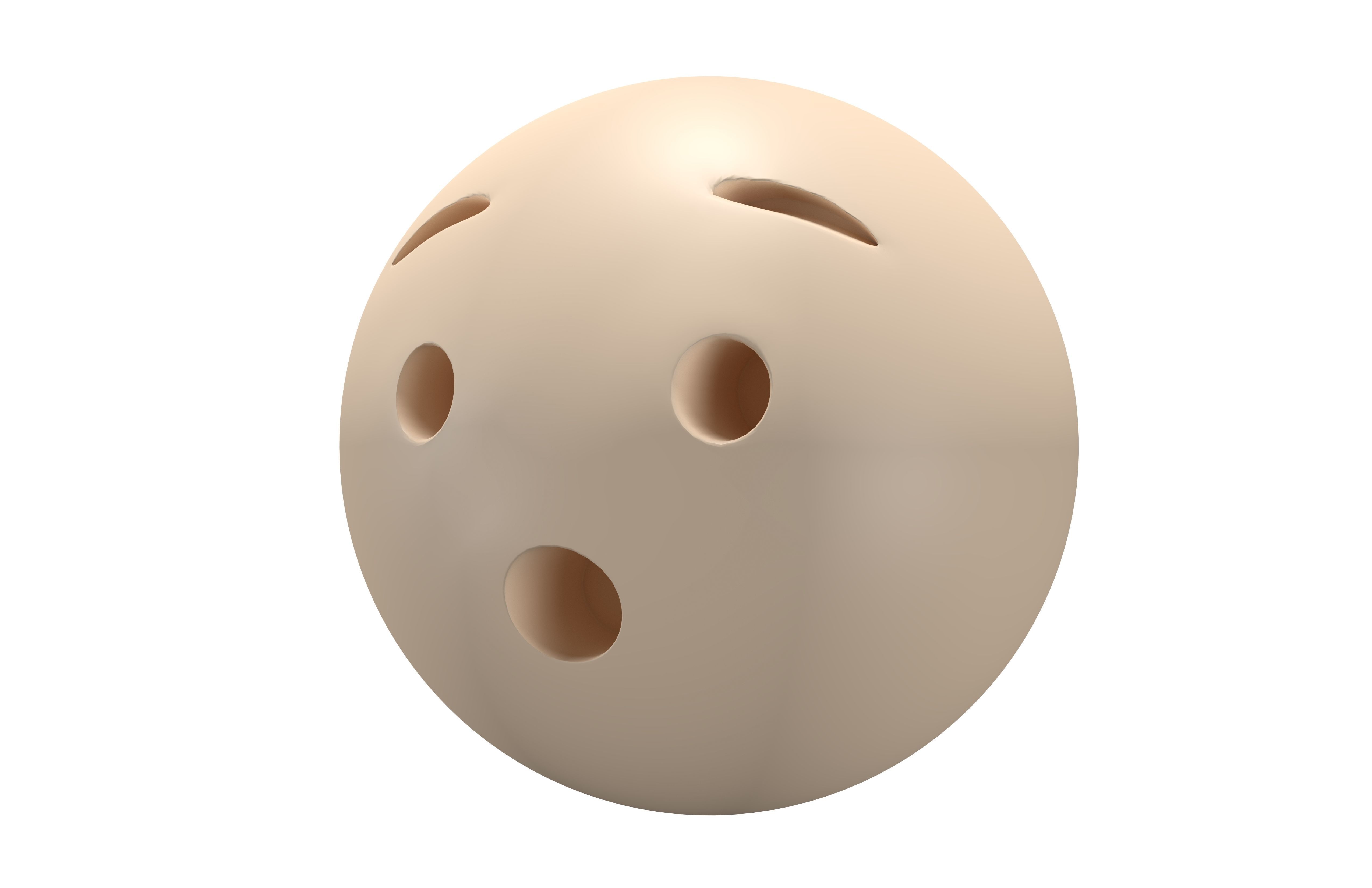 Hushed Face 02 Low-poly 3D model_1
