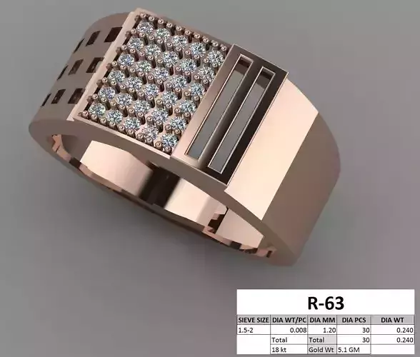 Gents Ring 3D print model