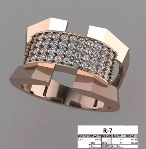 Gents Ring 3D print model