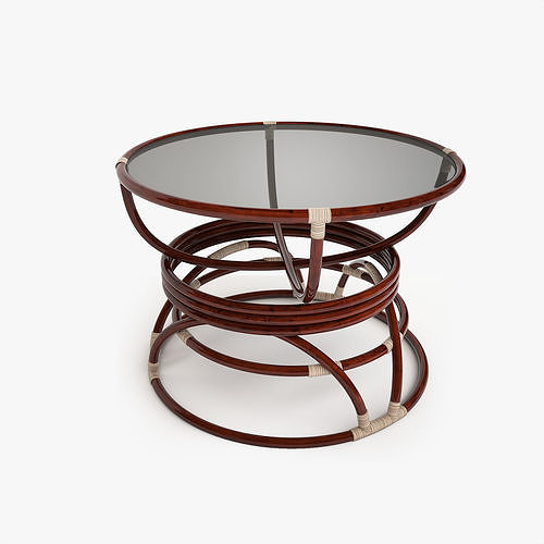 Rattan Furniture 3D model 7
