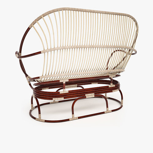 Rattan Furniture 3D model 3