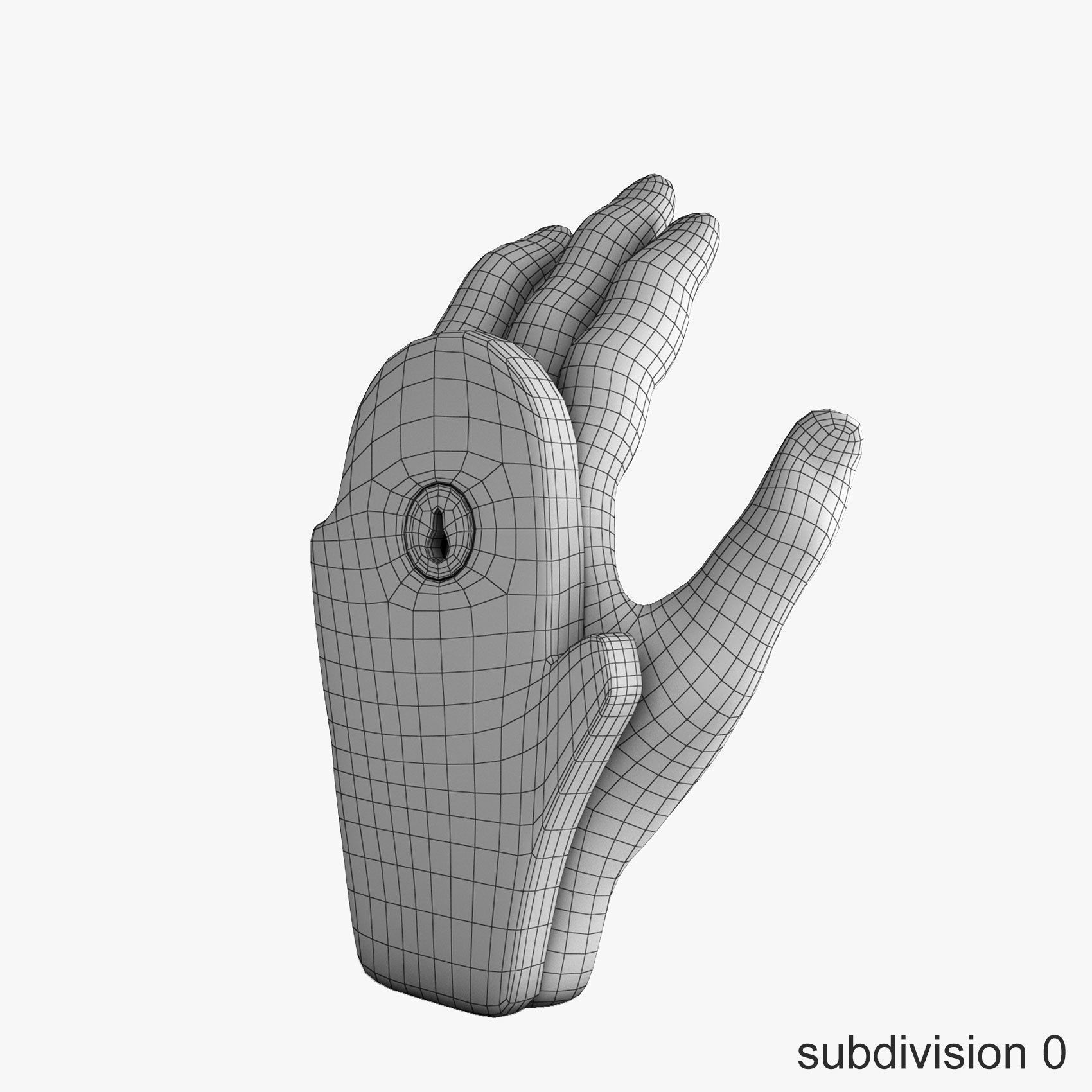 Palmistry Hand  Low-poly 3D model_6