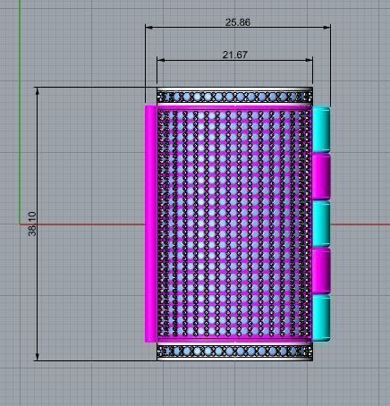 Lock bracelet clasp  3D print model_9