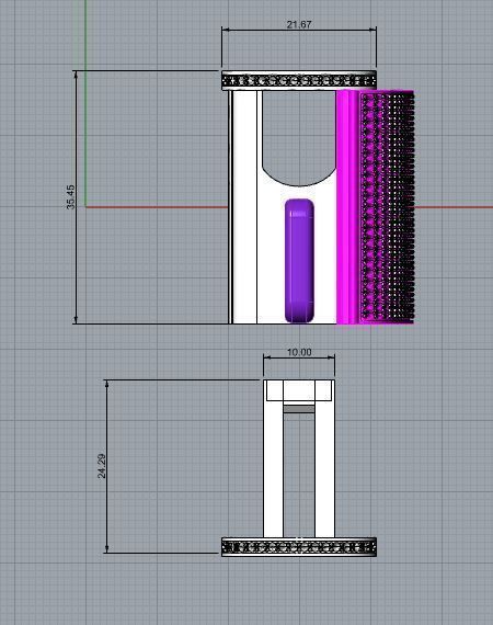 Lock bracelet clasp  3D print model_7