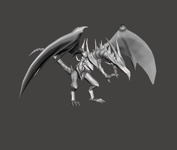 Red Eyes Black Dragon 3D Model 3D print model