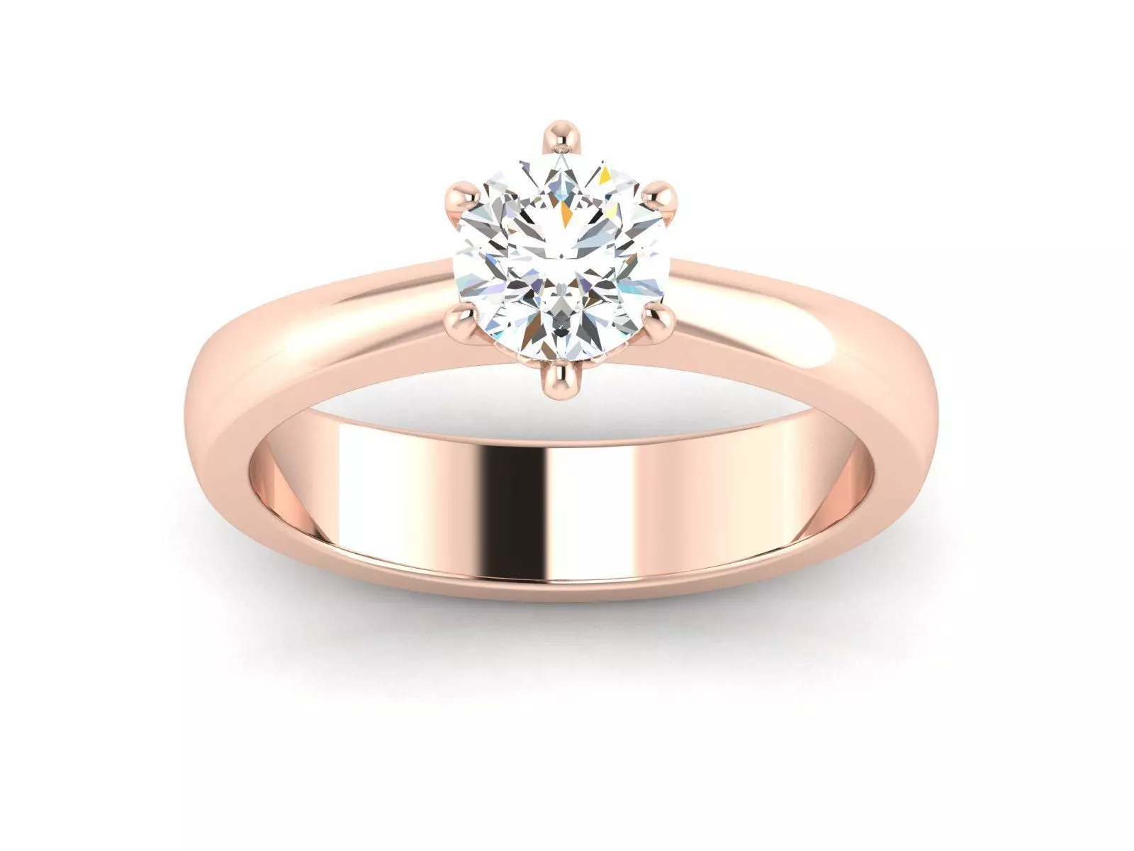 Solitaire Ring printable 3dmodel 3D print model