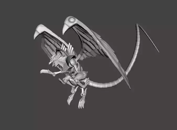 The Winged Dragon of Ra 3D Model 3D print model