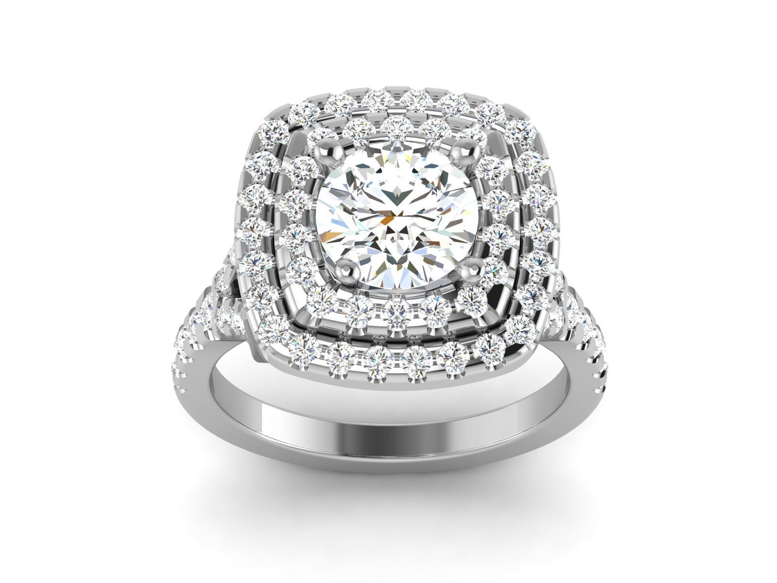 Ring Own design Solitaire Ring 3D print model_15