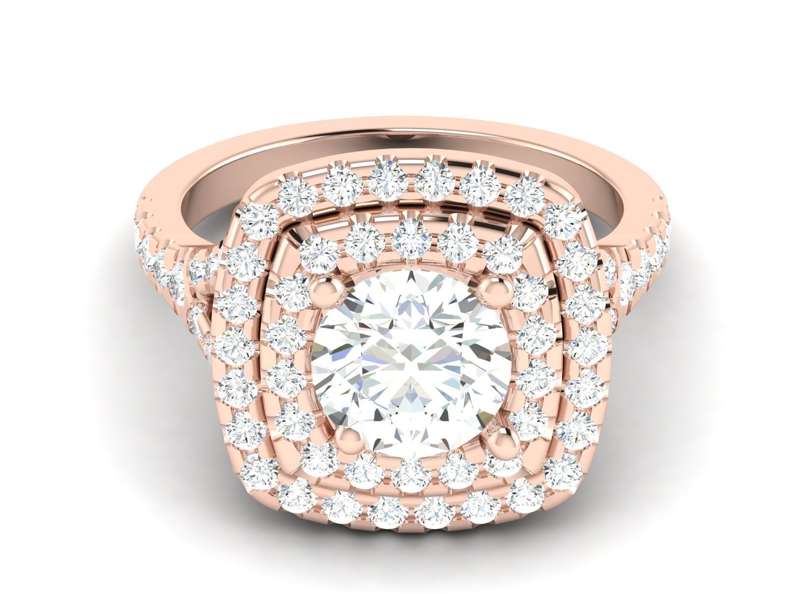 Ring Own design Solitaire Ring 3D print model_8