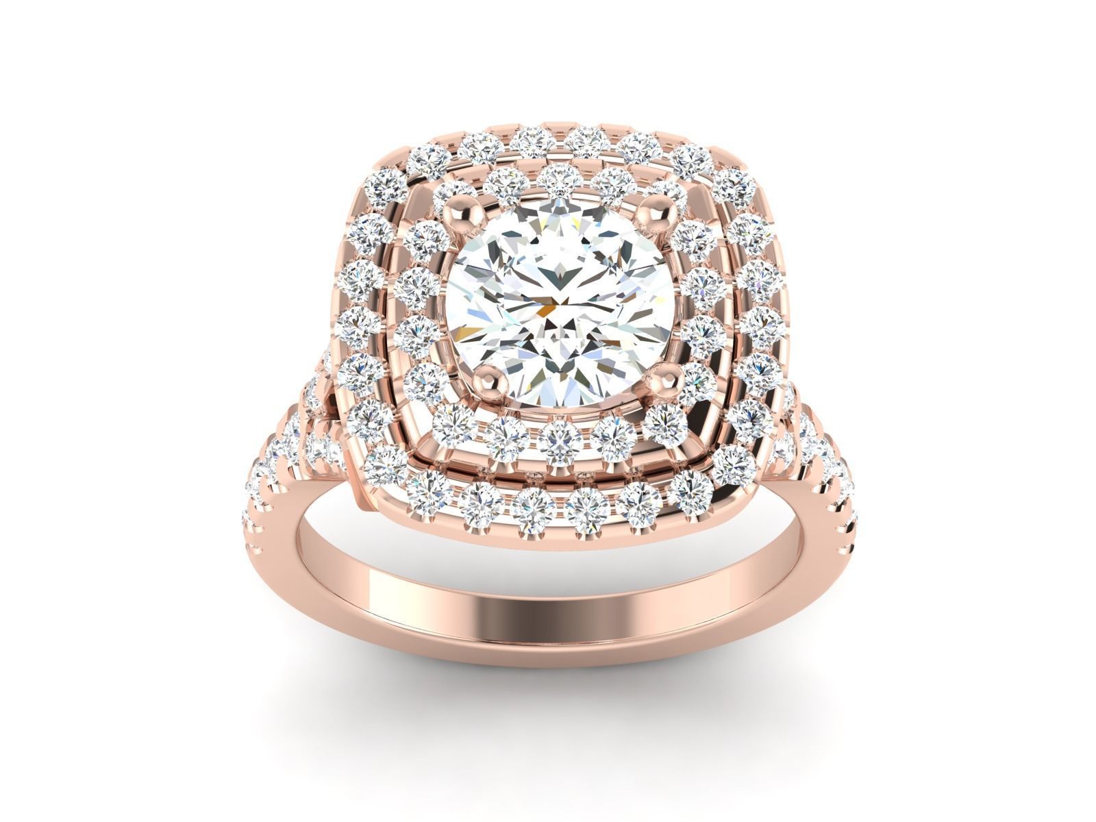 Ring Own design Solitaire Ring 3D print model_13