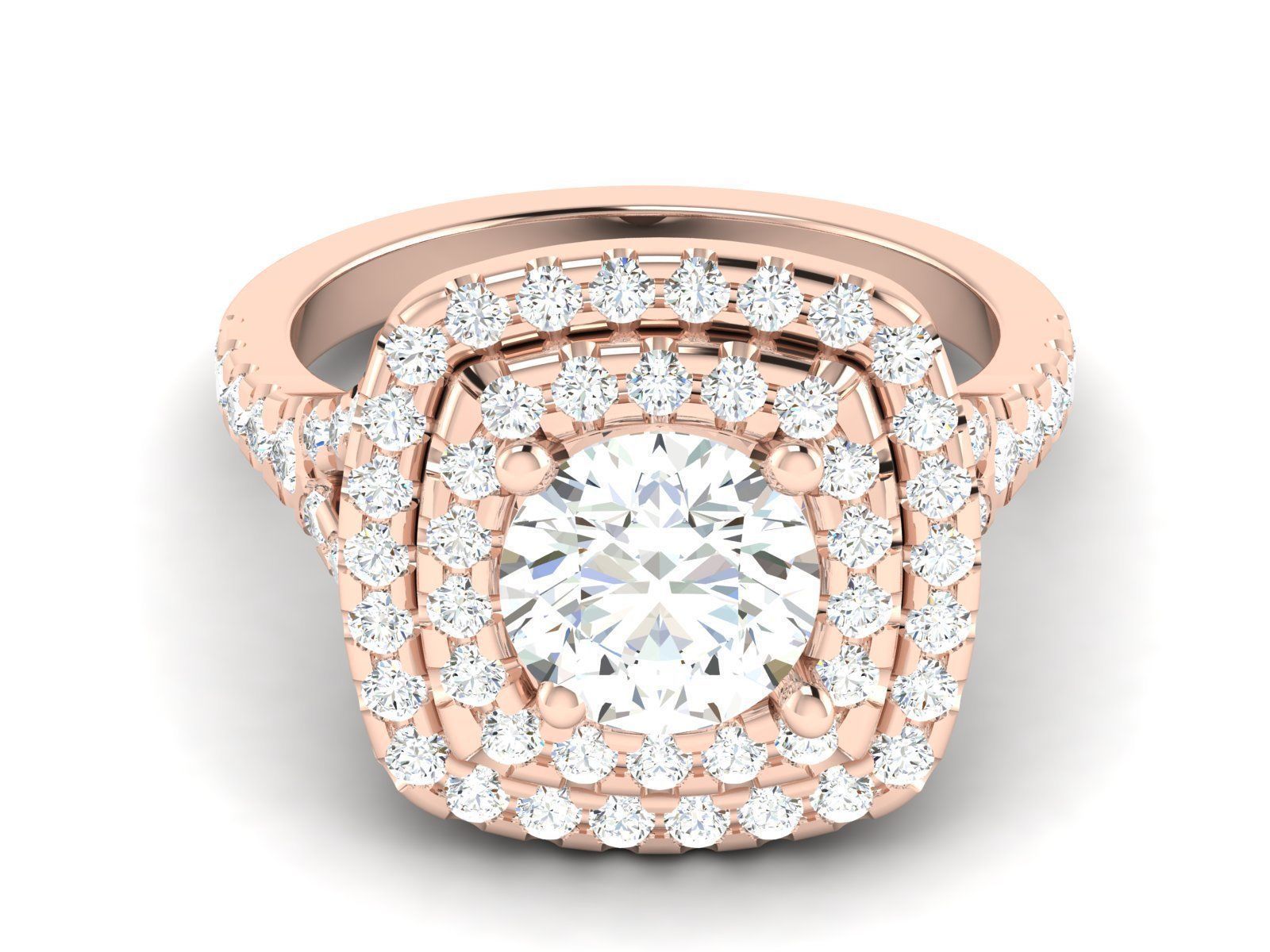 Ring Own design Solitaire Ring 3D print model_7