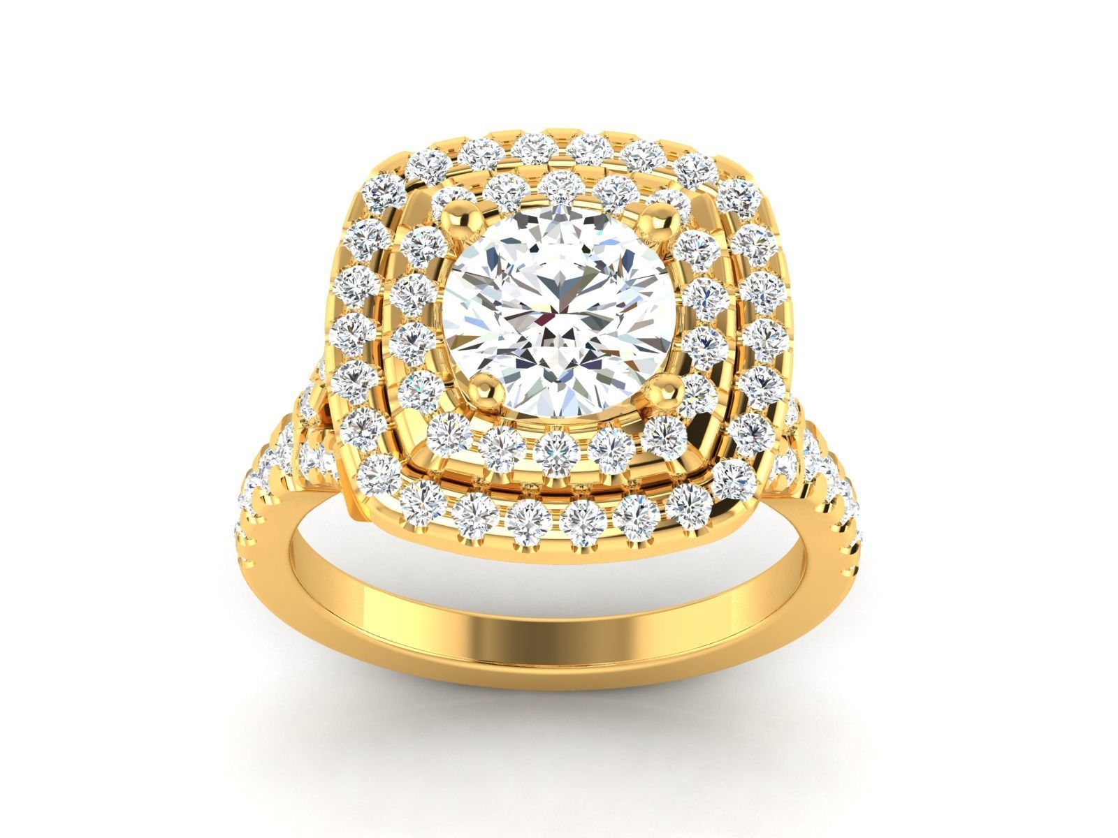 Ring Own design Solitaire Ring 3D print model_17