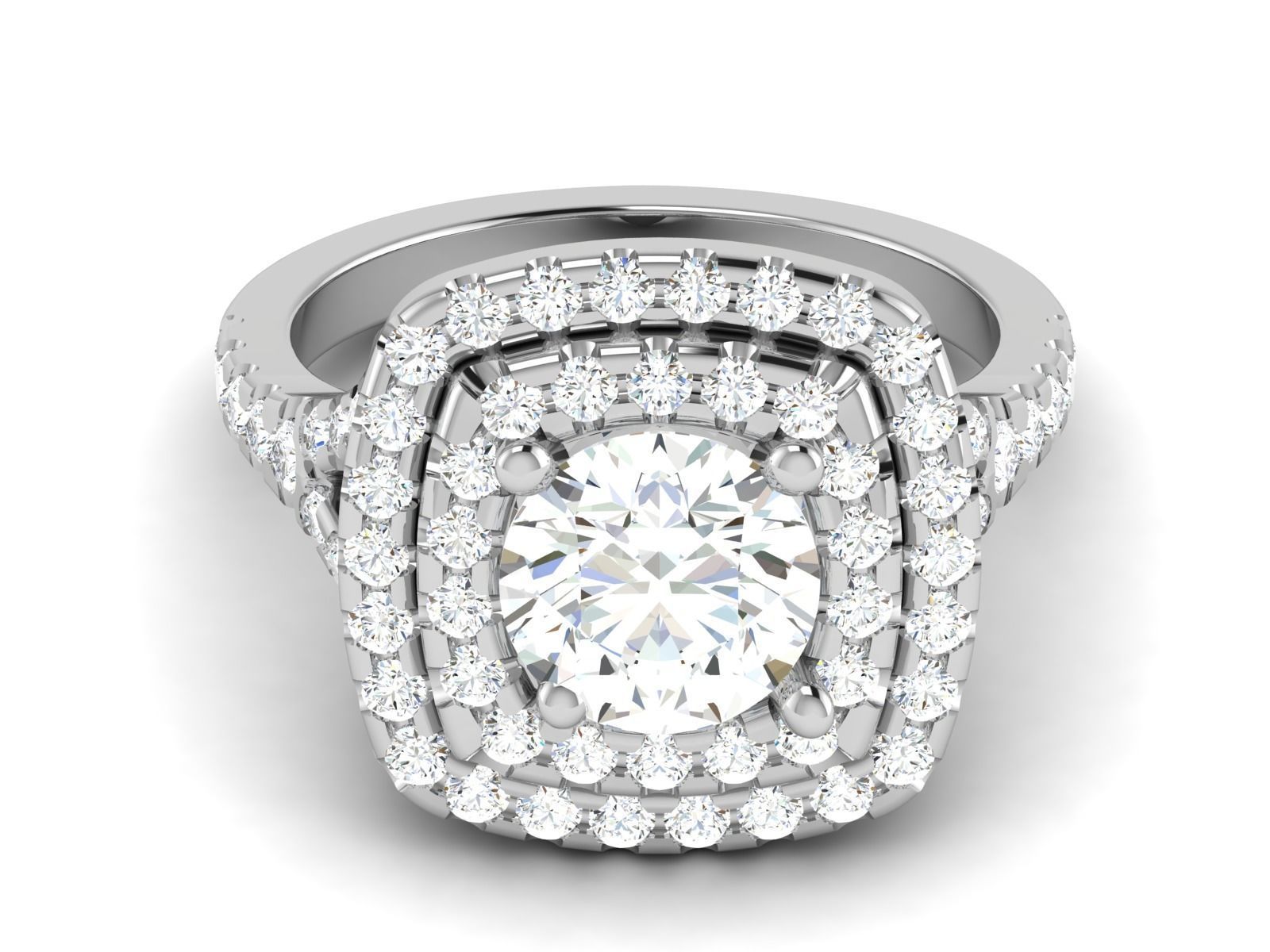 Ring Own design Solitaire Ring 3D print model_10