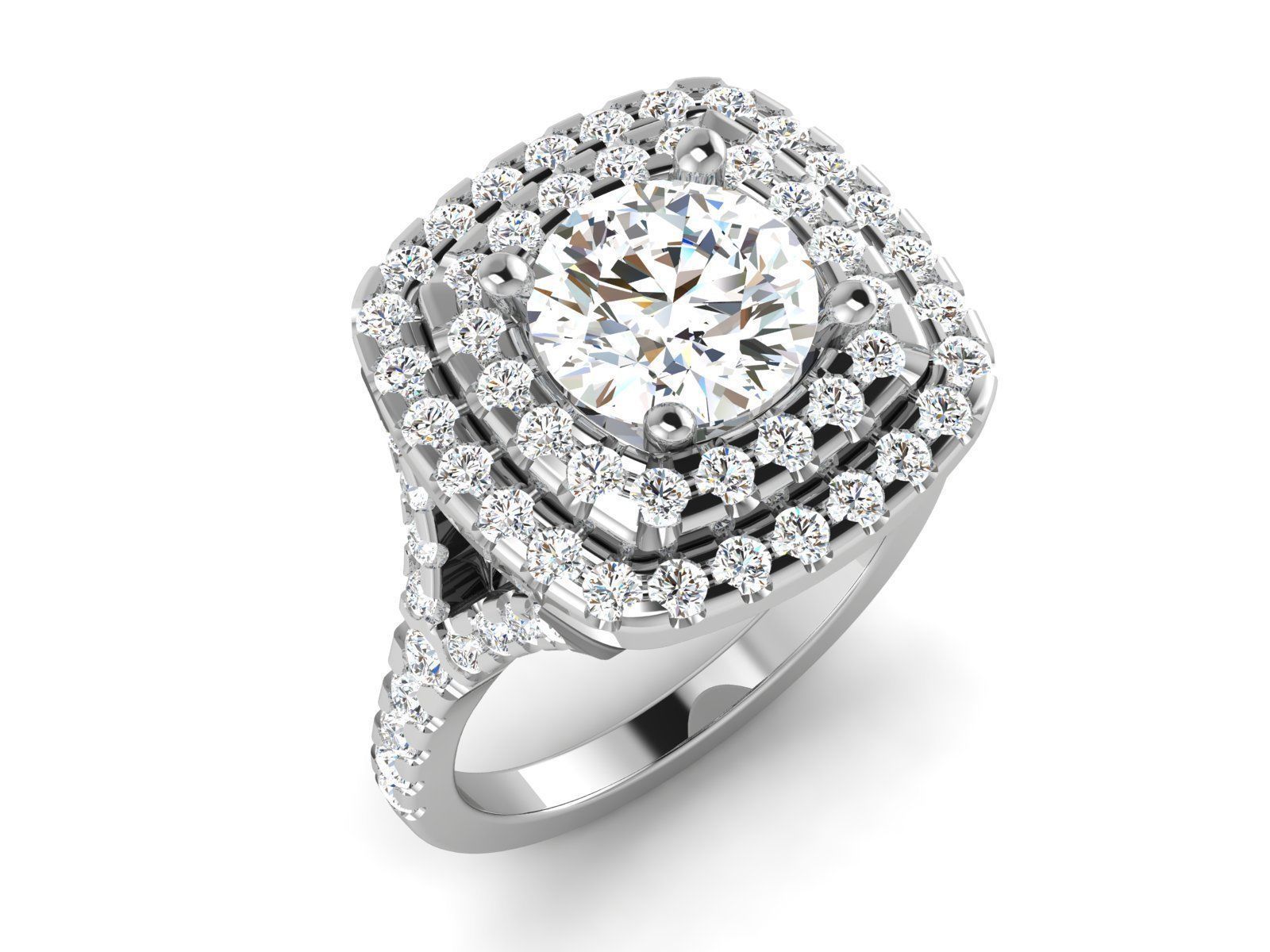 Ring Own design Solitaire Ring 3D print model_4