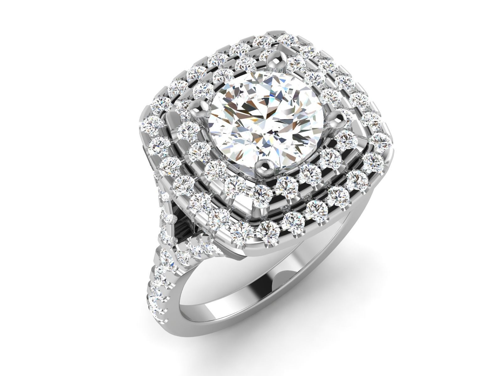 Ring Own design Solitaire Ring 3D print model_5