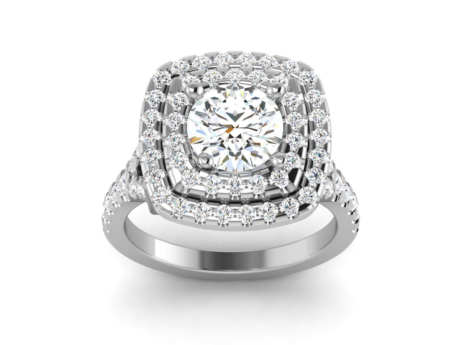 Ring Own design Solitaire Ring 3D print model_14