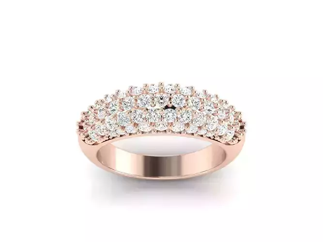 solitaire ring  3dm stl render detail 3D print model