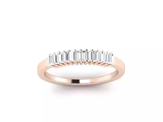 Women solitaire ring 3dm stl render detail