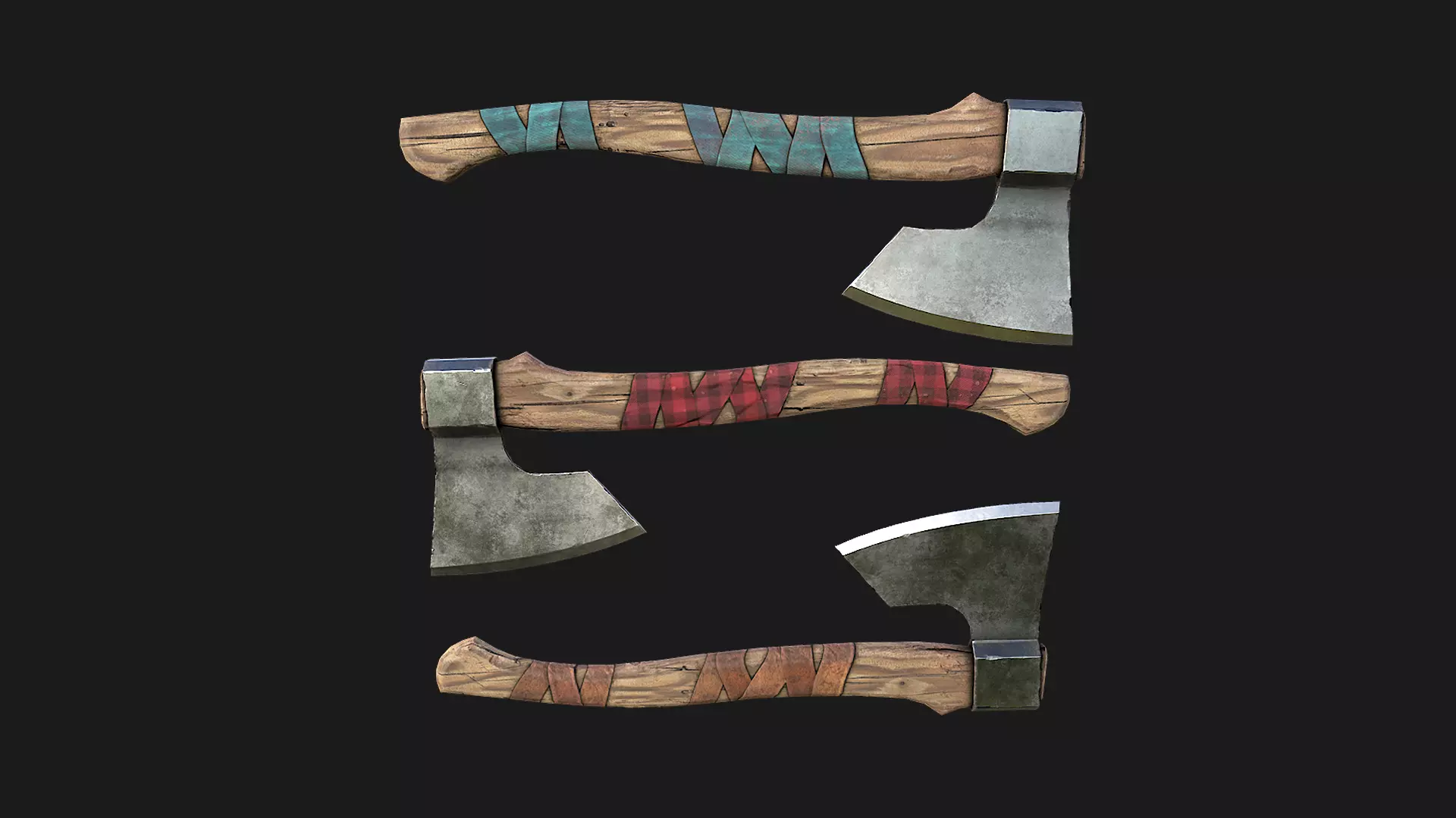 Lumberjack Ax Low-poly 3D model_0