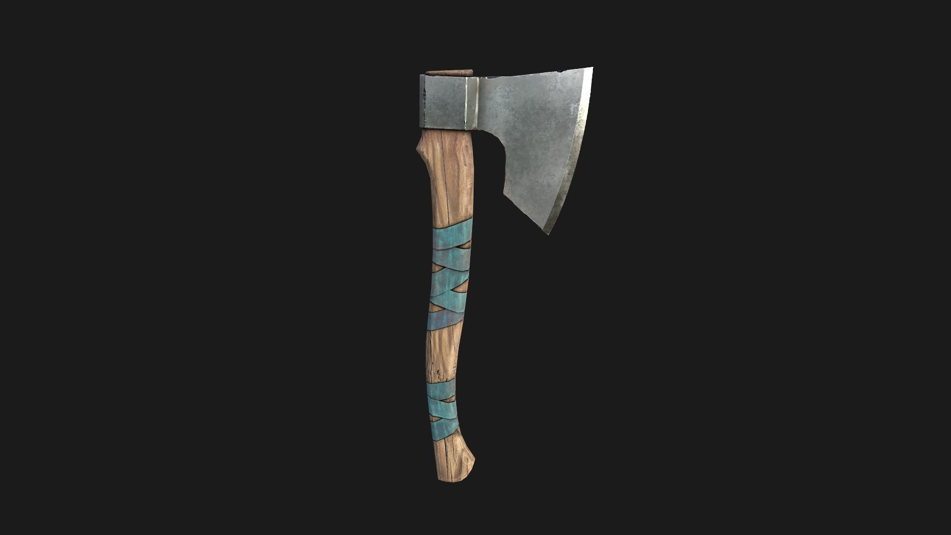 Lumberjack Ax Low-poly 3D model_12