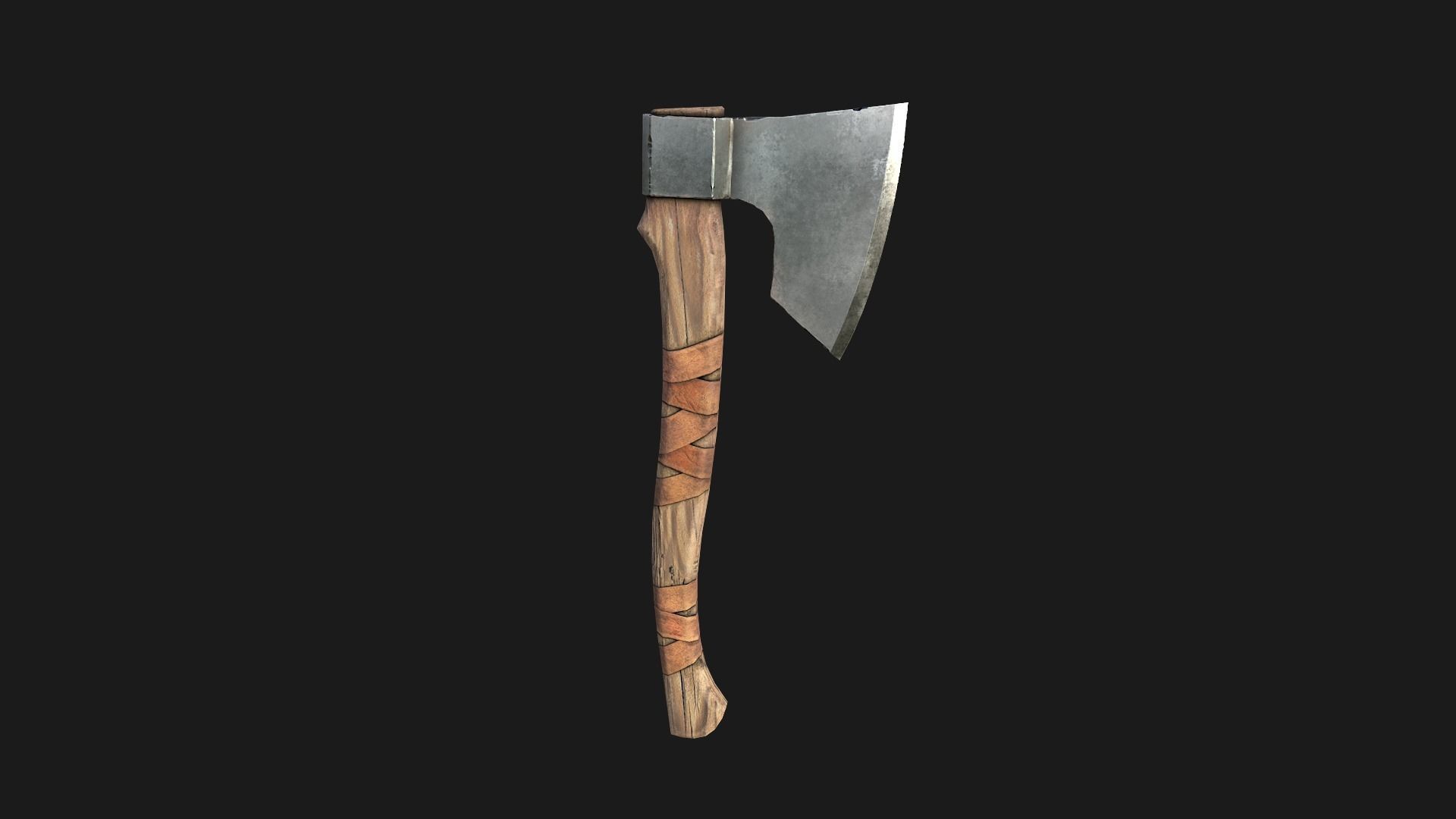 Lumberjack Ax Low-poly 3D model_11