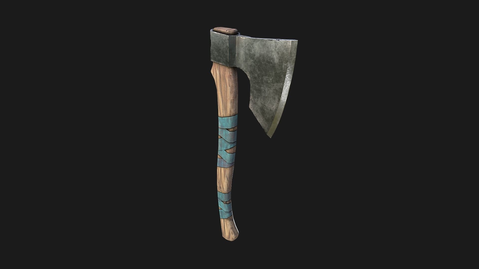 Lumberjack Ax Low-poly 3D model_15