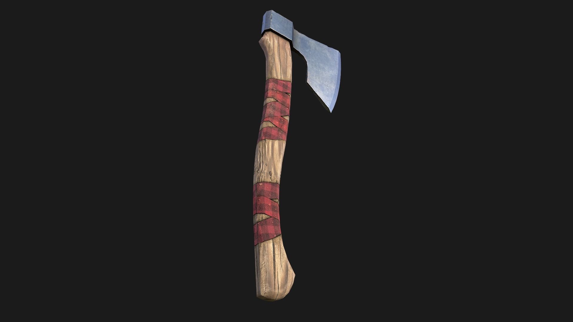 Lumberjack Ax Low-poly 3D model_19