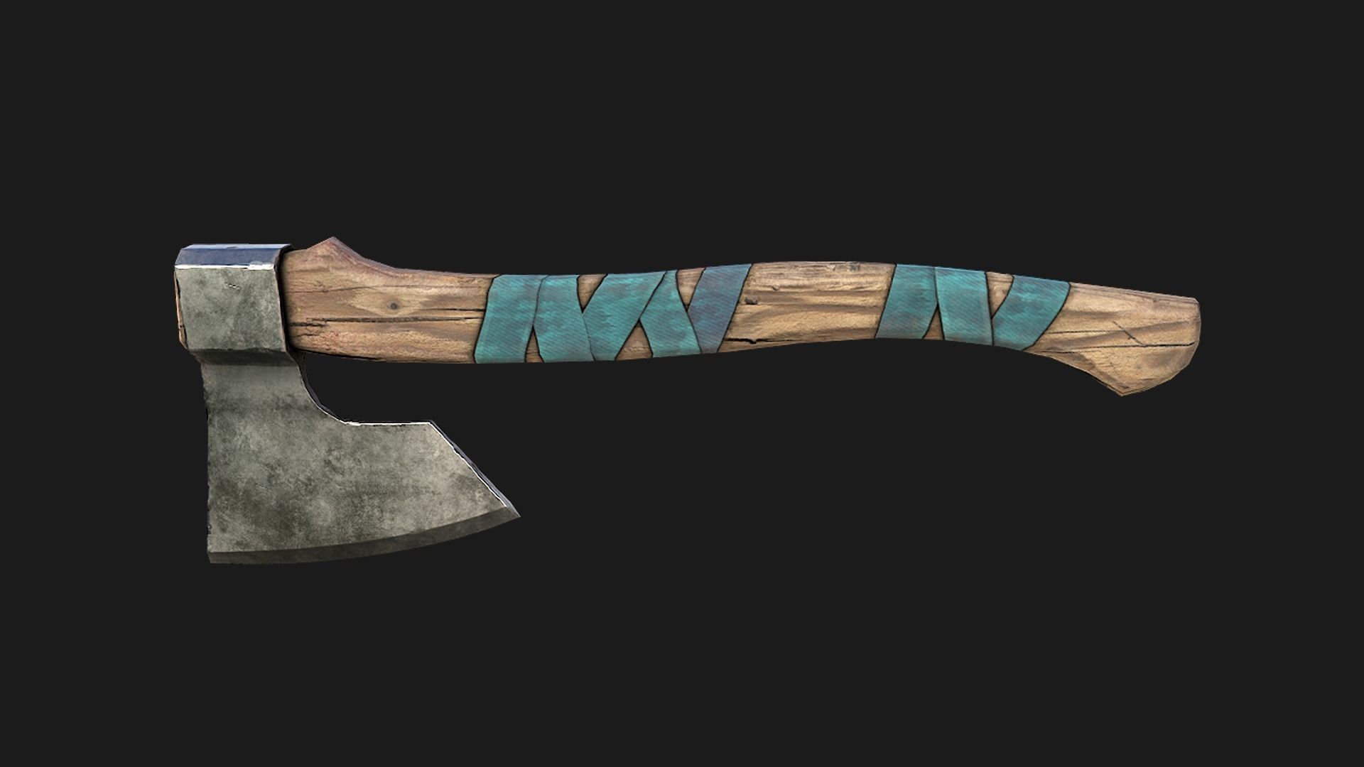 Lumberjack Ax Low-poly 3D model_9