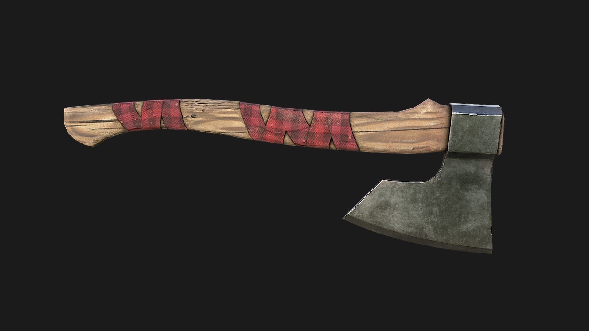 Lumberjack Ax Low-poly 3D model_7
