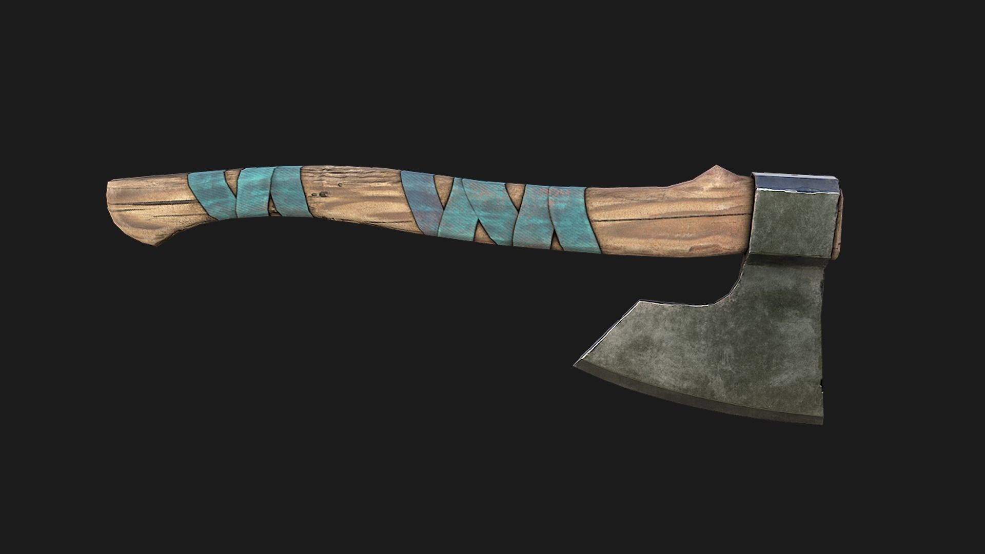 Lumberjack Ax Low-poly 3D model_6