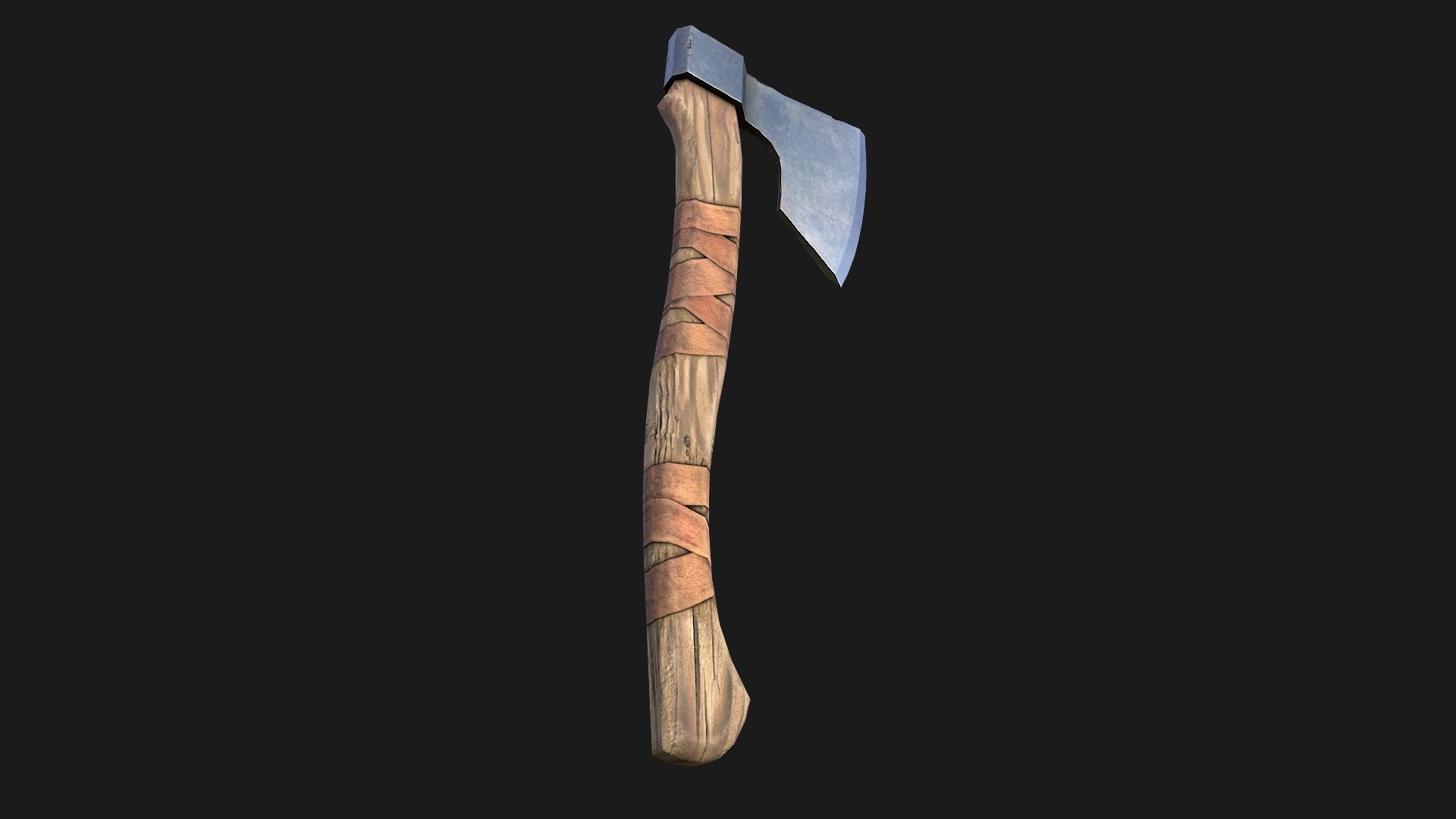 Lumberjack Ax Low-poly 3D model_17