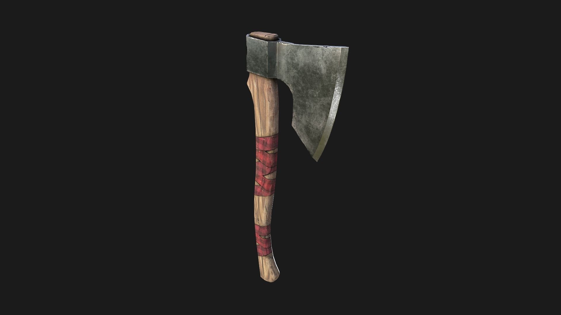 Lumberjack Ax Low-poly 3D model_14