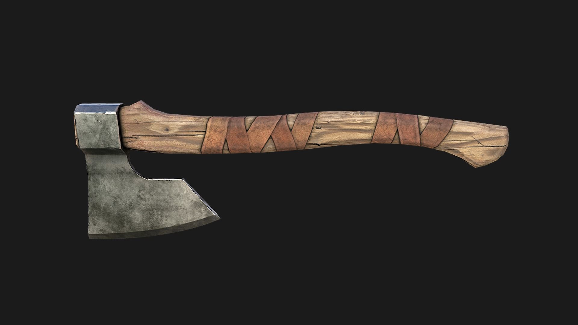 Lumberjack Ax Low-poly 3D model_8