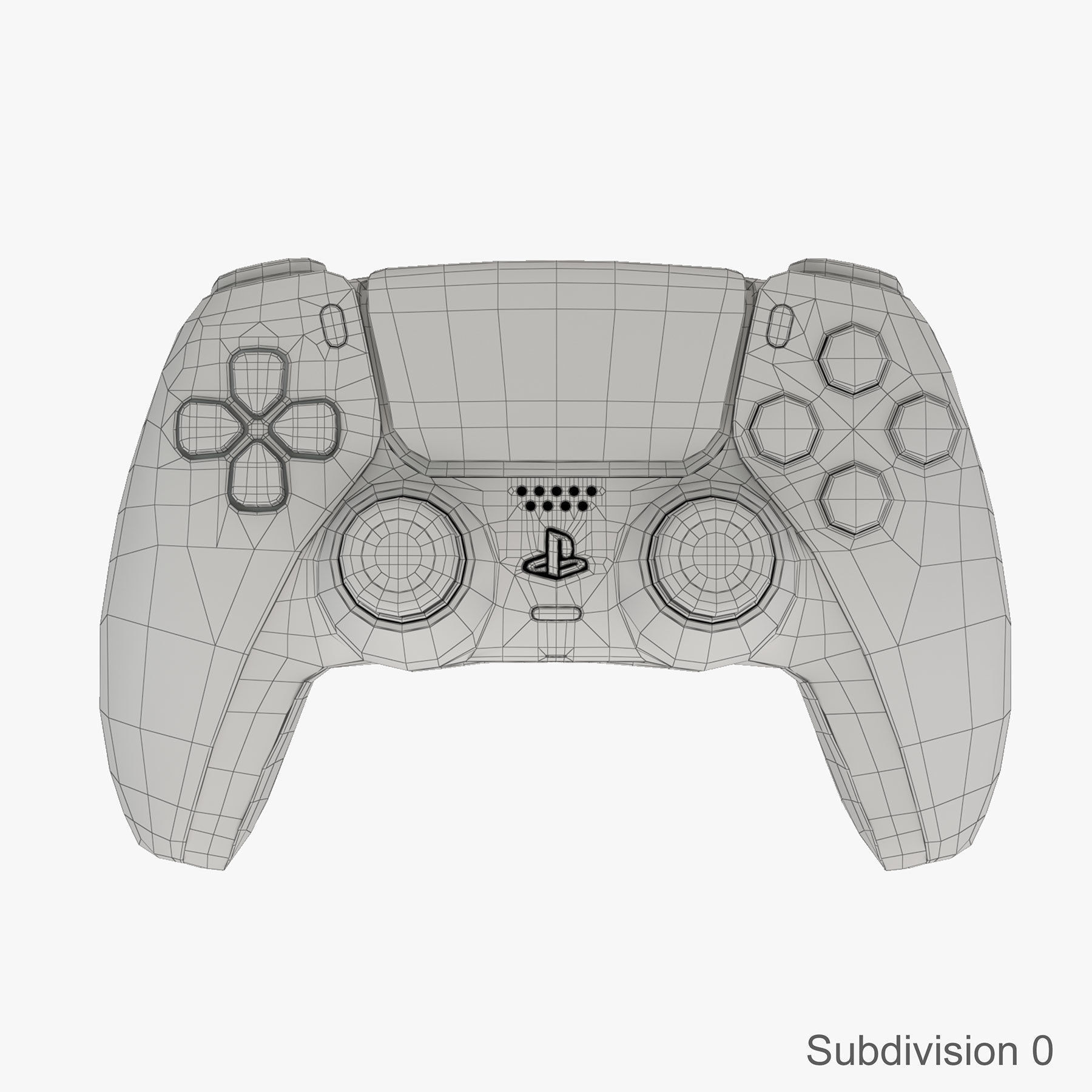 DualSense playstation controller 3D model_6