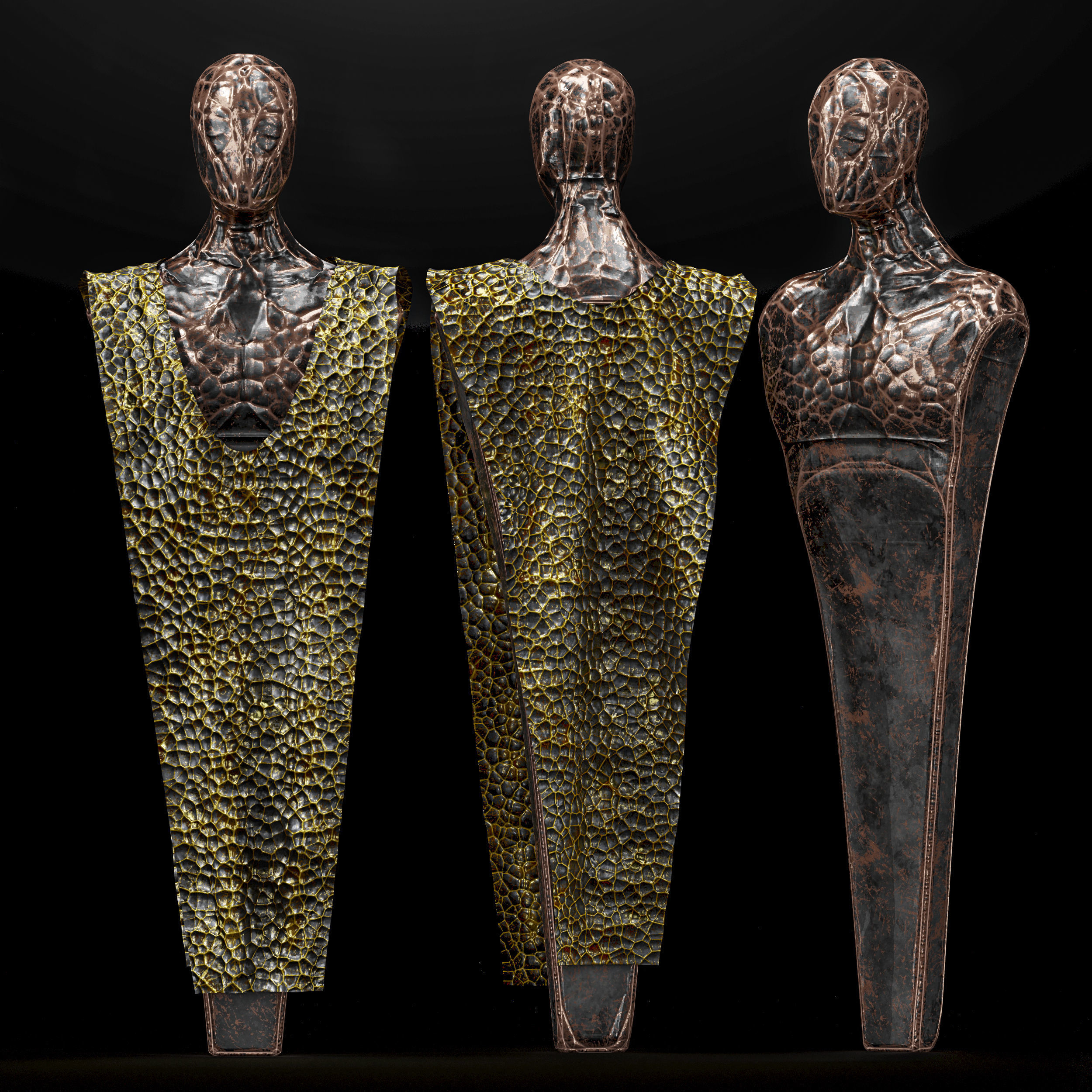 Sculpture of the army 3D model_1