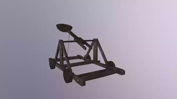 Catapult wooden cannon