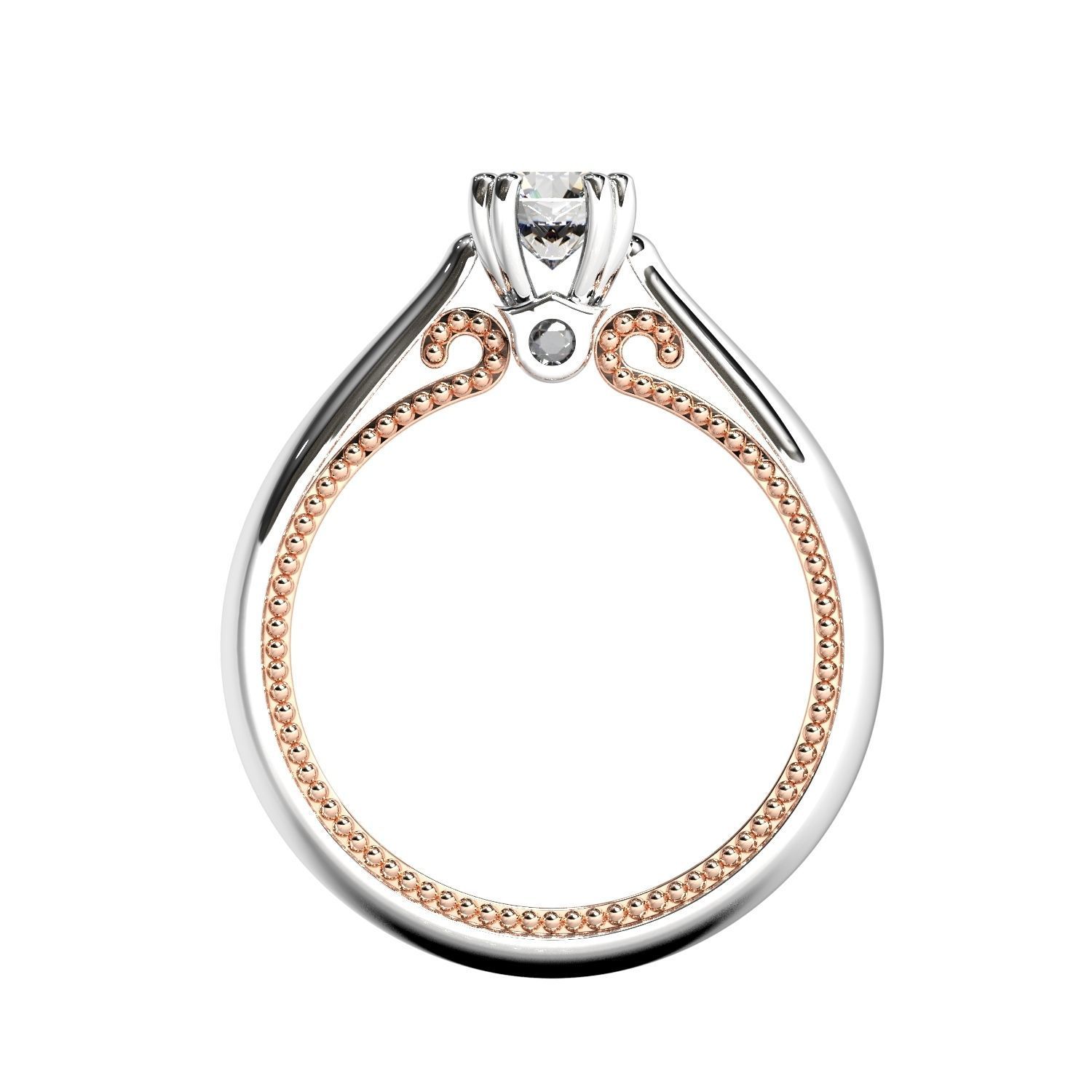 Diamond jewelry ring 3D print model_15