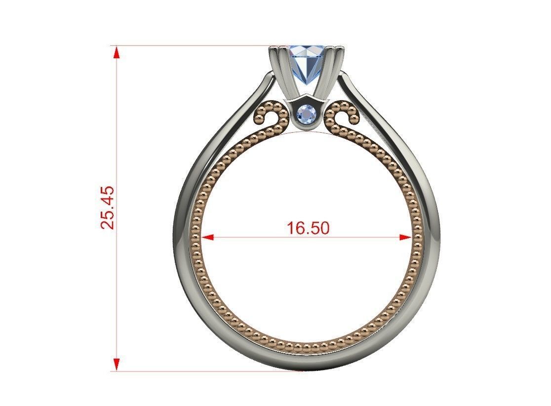 Diamond jewelry ring 3D print model_20
