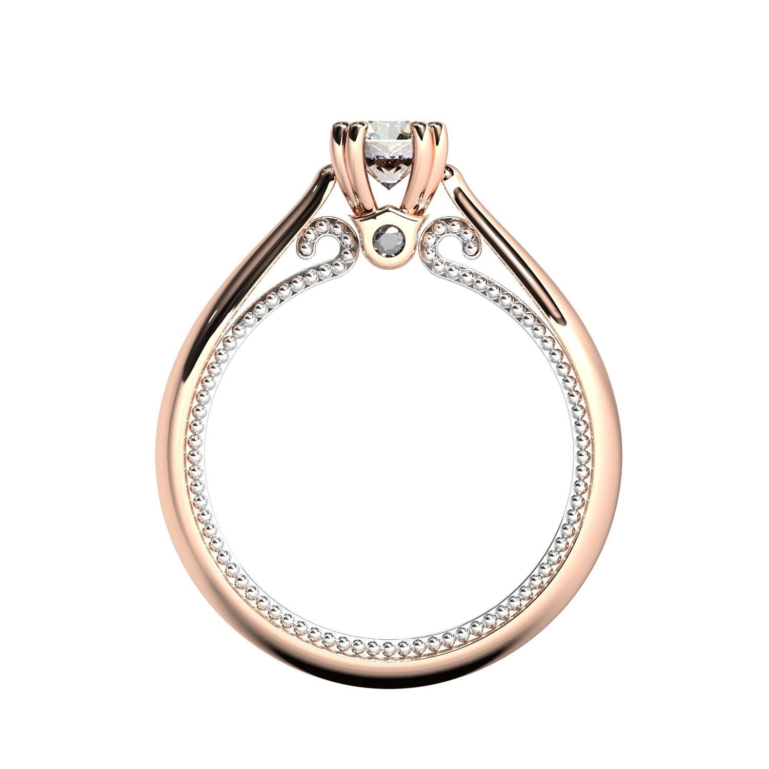 Diamond jewelry ring 3D print model_17