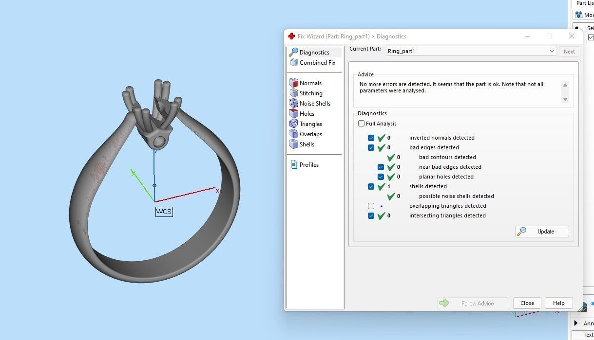 Diamond jewelry ring 3D print model_24